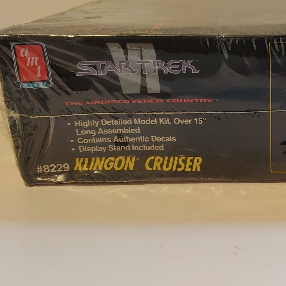 AMT Ertl Star Trek VI Klingon Cruiser Model Kit 8229 Sealed 1991 Vintage 15 Inch - Picture 4 of 4
